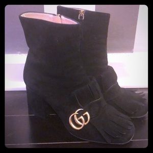 Gucci Suede ankle booties